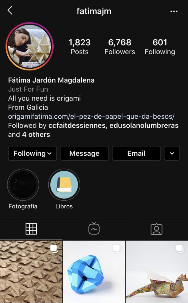 صفحه اینستاگرام برای یادگیری زبان اسپانیایی -اوریگامی