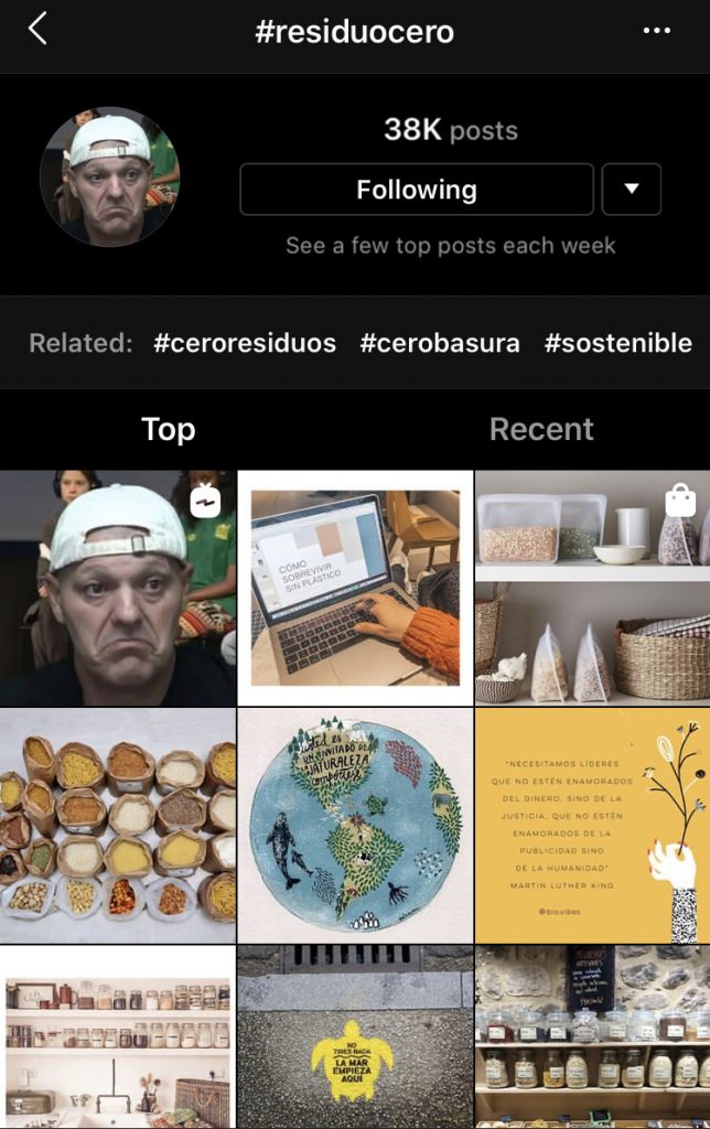 بی زباله با اسپانیایی -صفحه اینستاگرام برای یادگیری زبان اسپانیایی -